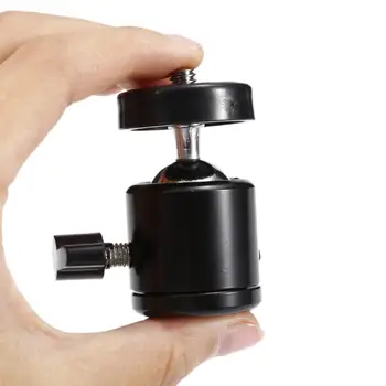  Flaş Tutucu DSLR Kamera Aksesuarları 360 Döner mini bilya Kafa Braketi 1/4 vidalı bağlantı Standı Kamera Aksesuarları