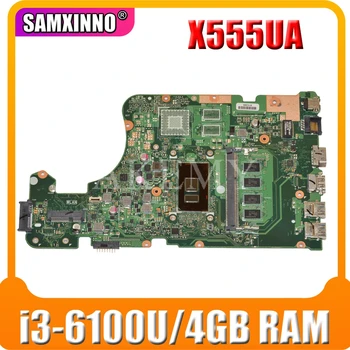  X555UA orijinal anakart For Asus X555UJ X555UF X555UQ X555UB X555U F555U A555U K555U I3-6100/6006U 4GB RAM Laptop anakart