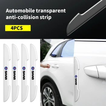  Araba Kapı dikiz aynası Anti-çarpışma Koruyucu Sticker Tampon sürtme plakası Bar SAAB için 9-3 9-5 93 9000 900 9-7 428 600 99 9-X