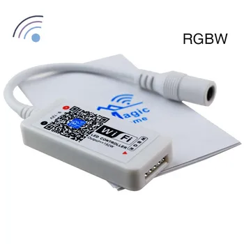  RGBW WiFi Denetleyici DC9V - 12V için 5050 / 3528 LED şerit aydınlatma çubuğu ışık Mini Boyutu Android ıOS Telefon APP Kontrolü