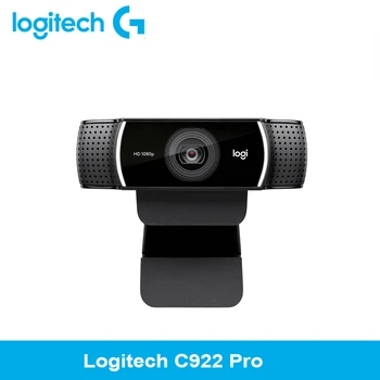  Logitech C922 Pro otomatik odaklama dahili Akış Kamerası 1080p HD Kamera Kayıt Akışı için %100 % Orijinal