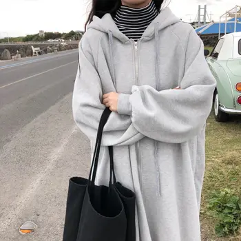  Büyük boy 150kg Kadın Trençkot Casual kadın Uzun Giyim Gevşek Polar Palto Kış sıcak Streetwear Trençkot Hoodies