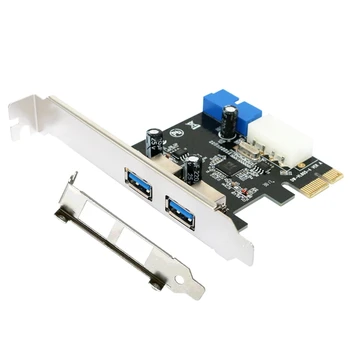  Masaüstü USB Genişleme Kartı PCI-E 3.0 Kablosu 19Pin Şasi Ön Panel HUB Bilgisayar Optik Sürücü