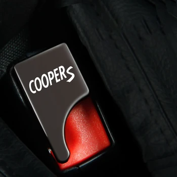  Mini cooper s için r55 r56 f55 r56 Araba Styling Emniyet Kemeri Tokaları Araba Koltuğu Alarm İptal Stoper Tak Toka Klip