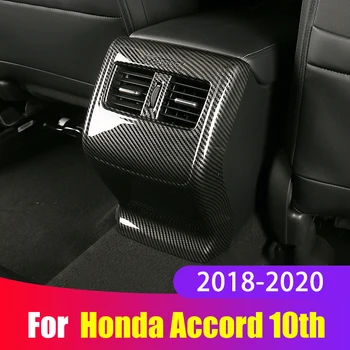  ABS Araba Arka Klima Havalandırma Çıkışı Koruyucu ayar kapağı Sticker Honda Accord X 10th 2018 2019 2020 Aksesuarları