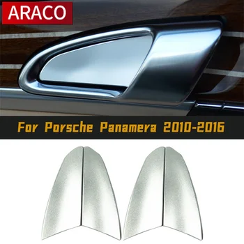  Porsche Panamera 2010-2016 için Kolu Pintu Sticker Alüminyum Paduan Payet İç Kapı Kase Paneli Dekoratif Menü Trim