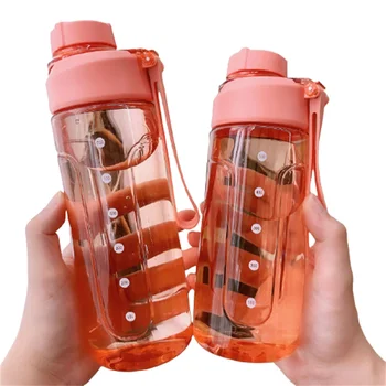  Uzay fincanı Plastik saman su ısıtıcısı spor Su şişesi içme suyu şişesi Bisiklet Bisiklet Tırmanma açık alan sporları Büyük Kapasiteli J168