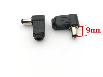  1000 ADET DC Güç 5.5 mm x 2.1 mm x 9mm Erkek Tak Sağ Açı adaptör konnektörü