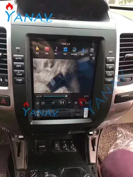  Android Tesla Radyo Araba Multimedya Oynatıcı GPS Navigasyon Toyota-Land Cruiser Prado 2002-2009 İçin Dikey Dokunmatik Ekran Radyo Dvd