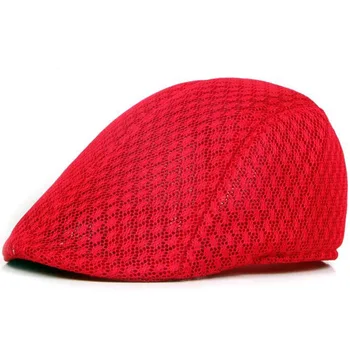  Yeni 10 Renkler Erkekler Kadınlar Bere şapka İçi Boş Örgü Şapka Bere doruğa kap ileri nefes güneş şapkası yaz aylarında kırmızı beyaz siyah