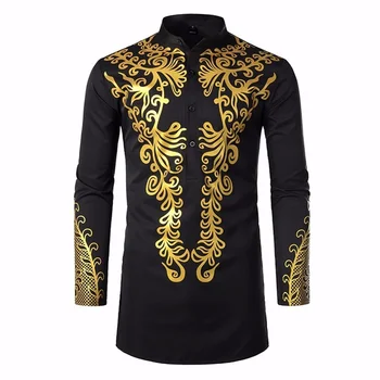  Moda sıcak gömlek Müslümanlar rahat kazak uzun gömlek Afrika rüzgar elbise arapça gömlek dubai erkek giyim