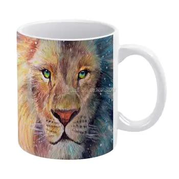  Aslan Kahve Kupalar Seramik çay bardağı Süt kupa ısıtıcı Kişiselleştirilmiş Arkadaşlar doğum günü hediyesi Narnia Aslan Aslan Aslan W