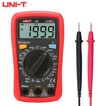  UNI-T UT33A + UT33B + UT33C + UT33D + Dijital Multimetre Gerilim Akım Direnç Ohm Kapasite NCV Tester LCD