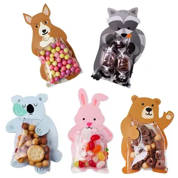  Hayvan şeker çanta aperatifler hediye tatlı bebek duş Doğum günü partisi şal iyilik