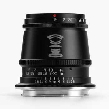  TTArtisan 17mm F1.4 APS-C Manuel odaklı kamera lensi Geniş Diyafram Geniş Açı Lens için Montaj Leica T / TL / TL2 Sigma FP Kamera
