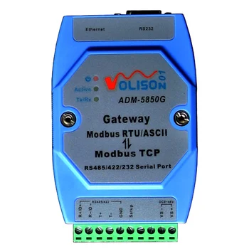  ADM-5850G Endüstriyel Modbus ağ geçidi sunucusu Modbus RTU / ASCII Modbus TCP desteklemek için PLC seri port