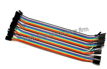  30 ADET / GRUP DuPont hattı 40P dişi başlı Çift 1P plastik kabuk renkli kablo uzunluğu 21CM