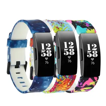  3 Paket saat kordonları Fitbit Inspire HR İçin Silikon Bilezik Bilek Kayışı saat kayışı Fitbit Inspire Smartwatch Aksesuarları