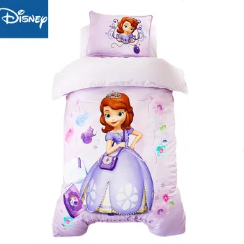  120 * 150 yatak Disney Anaokulu Yatak Takımları pembe prenses Sophia çocuk Pamuk Bebek kız Yatak Yeni 3 Adet Set dahil dolgu