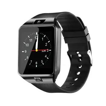  DZ09 Akıllı İzle Erkekler Kablosuz Yüksek çözünürlüklü Ekran Smartwatch SIM TF Kart Kamera Dijital Saatler İçin Apple İçin Android