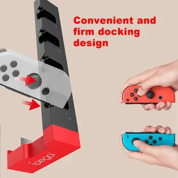 Anahtarı Sevinç Denetleyici şarj doku Standı İstasyonu Tutucu Nintendo Anahtarı NS için Joy-Co Oyun Desteği Dock Şarj