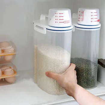  Youpin Ölçüm Pirinç Varil Böcek Geçirmez Nem Geçirmez Çift mühürlü sızdırmaz ishal önleyici Pirinç Depolama Tankı