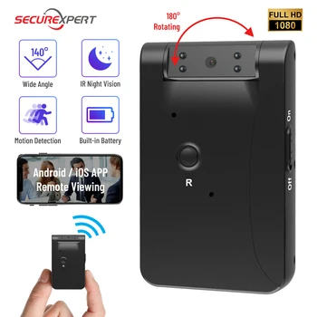  Mini vücut kamerası Full HD 1080 Kamera Kablosuz Açık Video Kaydedici Gece Görüş Hareket Algılama Taşınabilir Küçük Wifi Kamera