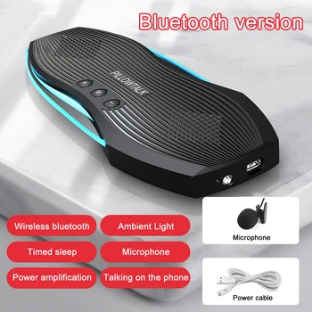  LED mini Hava İletim Bluetooth Müzik Kutusu Kablosuz taşınabilir hoparlör Stereo Bas Yastık Altında Uyku Geliştirmek TikTok Facebook