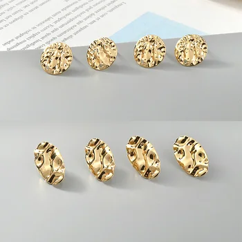  Yeni 30 adet / grup geometrik oval / yuvarlak şekil moda taşlar küpe kadınlar için dıy takı küpe kolye aksesuarı