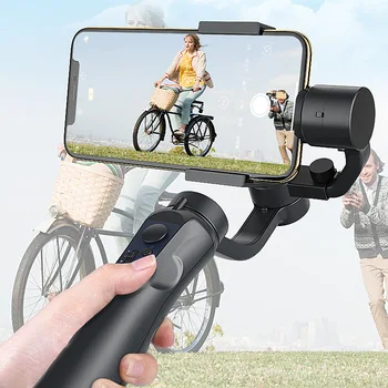  kablosuz bluetooth Üç eksenli el sabitleyici Cep telefonu akıllı anti-shake gimbal canlı yayın selfie sopa cep telefonu