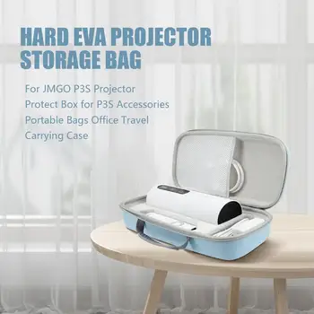  Sert EVA Projektör saklama çantası için JMGO P3S Projektör Koruma Kutusu için P3S Aksesuarları Taşınabilir Çanta Ofis Seyahat Taşıma Çantası