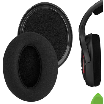  Geekria Kulak Yastıkları Sennheiser OYUN BİR OYUN sıfır PC360 PC363D Kulaklık Yedek Kulaklıklar Örgü Kumaş Kulak Pedleri Kapak Yastık