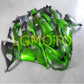  Motosiklet Kaporta ABS Enjeksiyon yeşil blk Fairing Kitleri için 12 13 14 15 Kawasaki Ninja ZX14R ZZR1400 ZX 14R 2012 2013 2014 2015