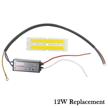  LED 12W duvar lambası değiştirme kiti Su Geçirmez IP65 AC85 - 265V Sürücü Sıcak/Soğuk beyaz koçan Çip led'li çalışma ışığı Aksesuarları