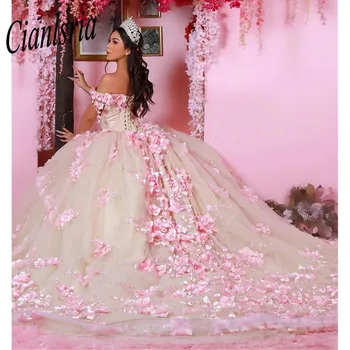  Pembe Balo Quinceanera Prenses Aplike Sevgiliye Zarif Parti Elbise Vestido De Debutante Para 15 Anos