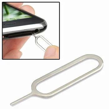  10 ADET Metal Sım Kart tepsi sökücü Çıkar Pin Anahtar Aracı İğne iphone 5 6s 7 8 Artı iPad samsung Galaxy S7 kenar vivo oppo zte