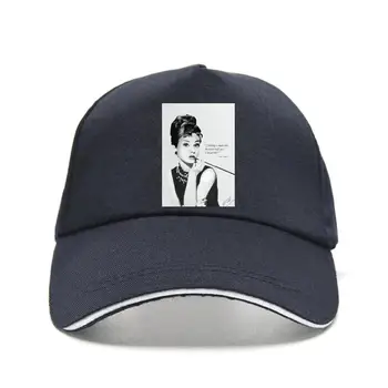  Audrey Hepburn Sigara Serin Kızlar kadın Harajuku Kore Siyah beyzbol şapkası Erkekler Snapback pamuklu beyzbol şapkası Hipster Beyzbol Ca