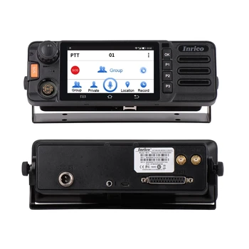  Inrıco TM-9 Araba Radyo 4G Ağ Zello Walkie Talkie Poc CB Radyo GPS SOS Mini Amatör Mobil Radyo ile Kamera Dokunmatik Ekran Android