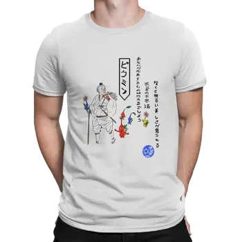  Erkek T-Shirt Go Go Komik Saf Pamuk Tees Kısa Kollu Pikmin Elektronik Oyunlar T Shirt Yuvarlak Boyun Elbise Orijinal