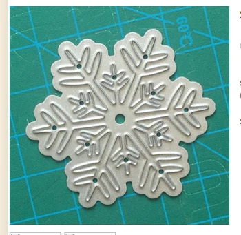  Snowfalke die DIY Noel kart yapımı scrapbooking kesme / kabartma 44mm dia