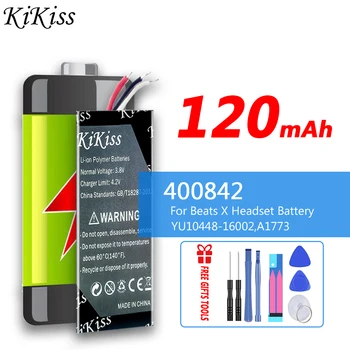  KiKiss 120 mAh Yedek Pil için Beats X Kulaklık Pil YU10448-16002, A1773 Batterie Bateria