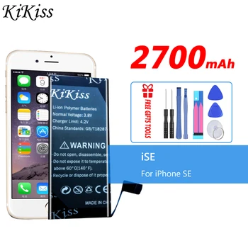  Apple iPhone Için KİKİSS 2700 mAh SE Pil Yüksek Kapasiteli Telefon Piller + Ücretsiz Araçlar