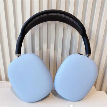  Kulaklık silikon kapaklı kılıf Saf Renk Koruyucu Kılıf Cilt Koruyucu AirPods için Max Kulaklık