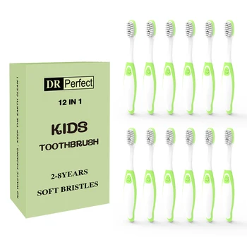  Çocuk diş fırçası Çocuklar İçin Yumuşak Kıl Yumuşak Diş Fırçası 2-8 yaş Çocuklar için Diş Fırçası 12 Adet