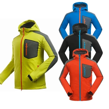  Erkek Açık Ceket Dağcılık Giyim Eğlence Spor Ceket Kompozit Kadife Yumuşak Kabuk Ceket Rüzgarlık