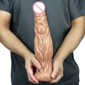  En yeni! Unisex Büyük Anal Yapay Penis Vantuz Gerçekçi Penis Kadın Masturbator Erkek prostat masaj aleti Butt Plug Yetişkin Ürünleri