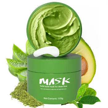  Yeşil Çay Yüz Maskesi Derin Temizlik yüz kapatma Güzellik Derin Temizlik Çamur Yeşil Çay Arındırıcı Kil Maskesi Siyah Nokta Kaldırmak İçin