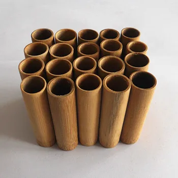  20 adet başparmak kömürleşmiş bambu kavanoz geleneksel tıp çukurluğu emme tüpü dökülen kan haşlanmış bambu pot bloodletting bardak