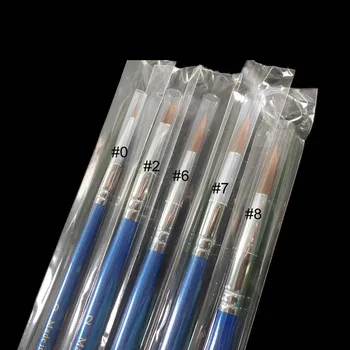  Skyists Diş Laboratuar Ekipmanları Porselen Diş Fırçası Seramik Fırça Kalem 5 Boyutu # 0 2 6 7 8