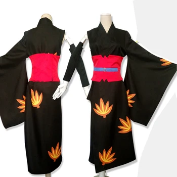  Anime GİNTAMA Gümüş Soul Tsukuyo Cosplay Kostüm Kimono Üniforma
